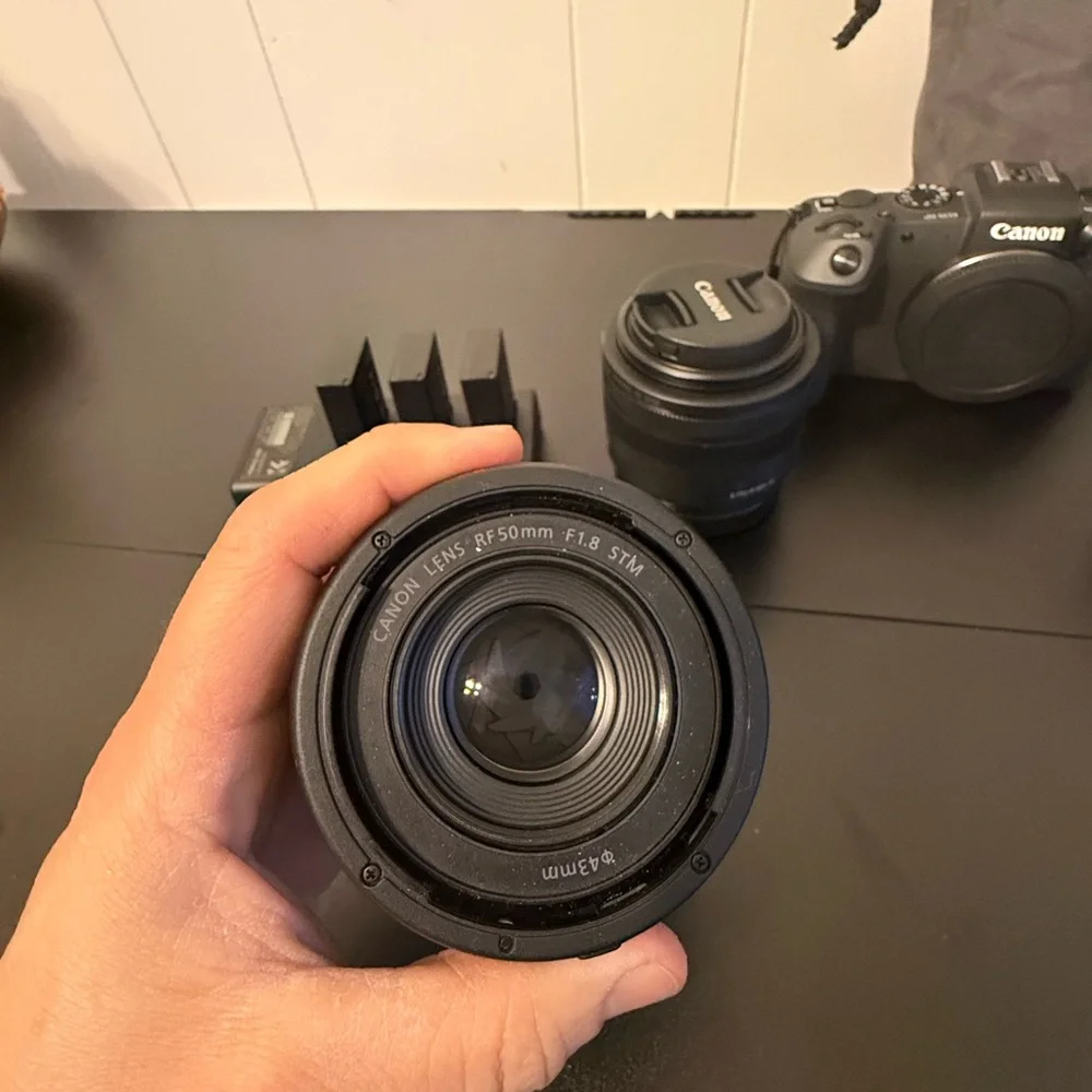 Canon Black Camera with Lens Set